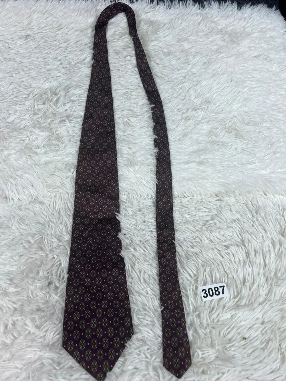 Vintage Christian Dior Monsieur Tie Mens Silk Floral Pattern Made In Italy 90s